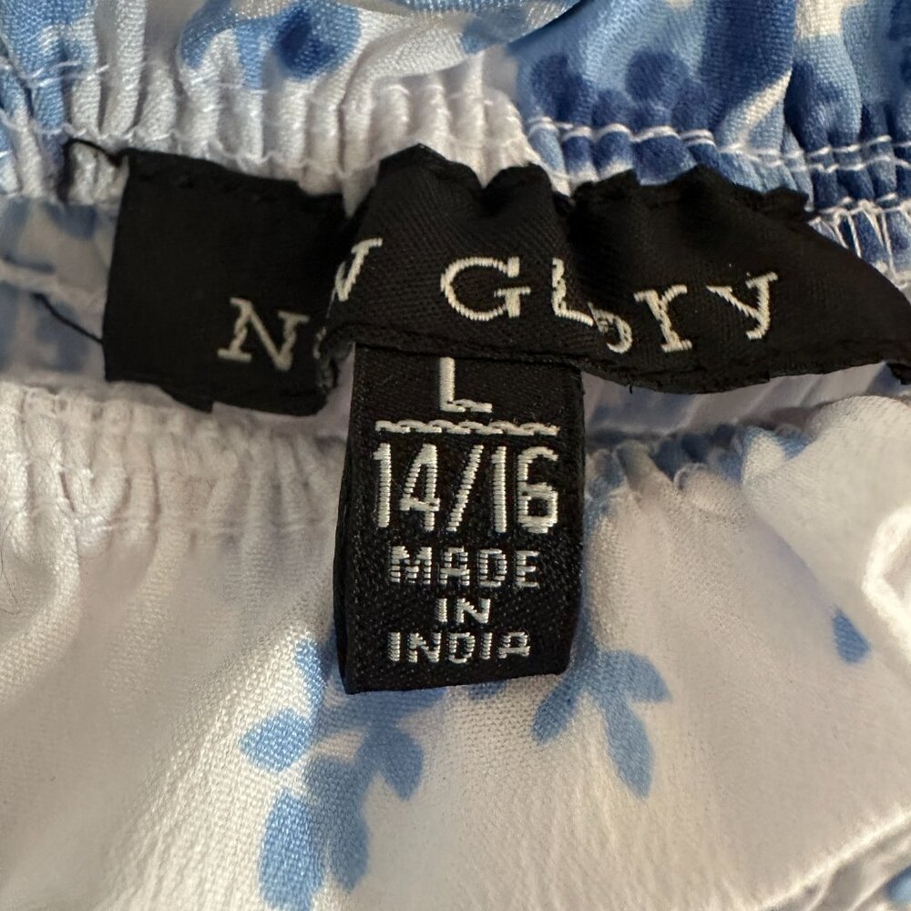 New Glory Girls Blue/White Floral Dress Size S (14/16) - Picture 5 of 5